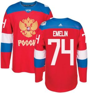 Herren Team Russland #74 Alexei Emelin Authentic Rot Auswärts 2016 World Cup